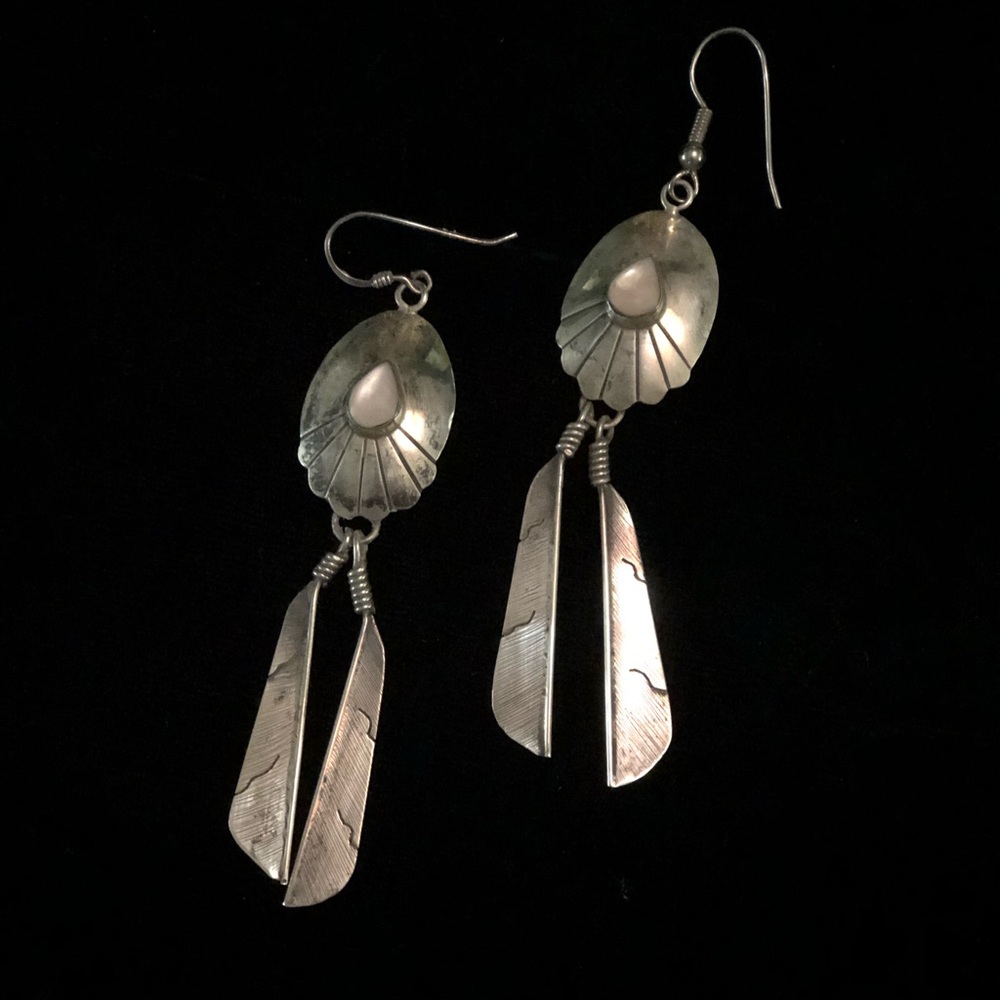 Indian silver earrings